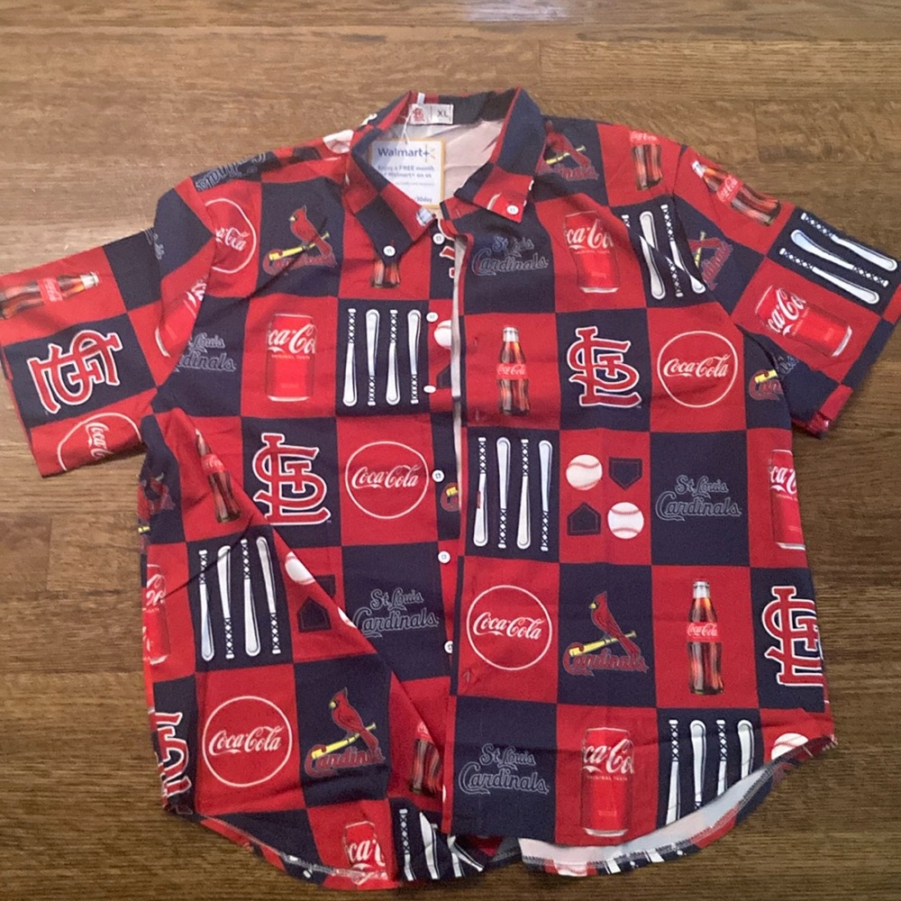 Cardinals button down collar shirt